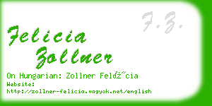 felicia zollner business card
